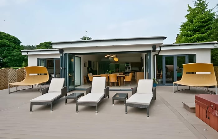 a modern exterior