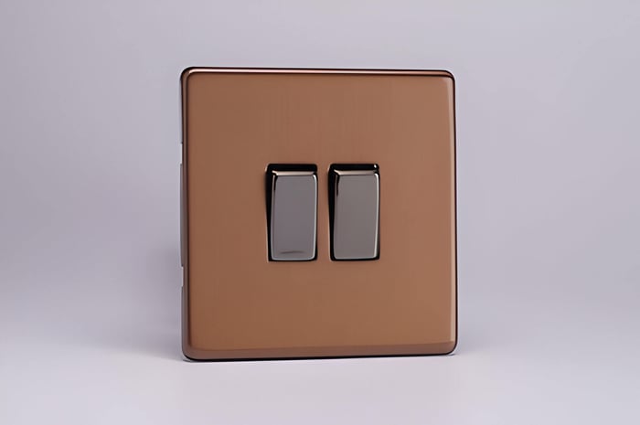 rose gold light switches