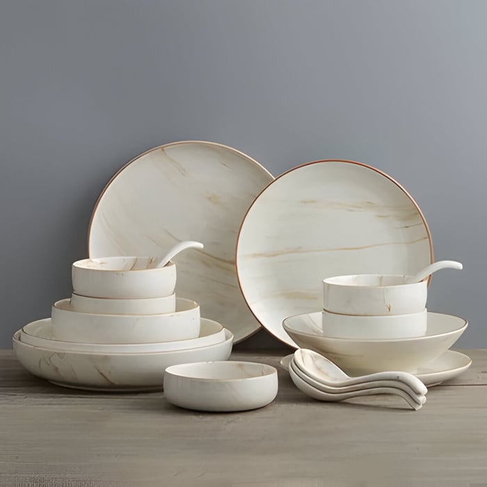 Dinnerware with Plate and Salad Bowl