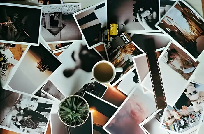 A homemade collage
