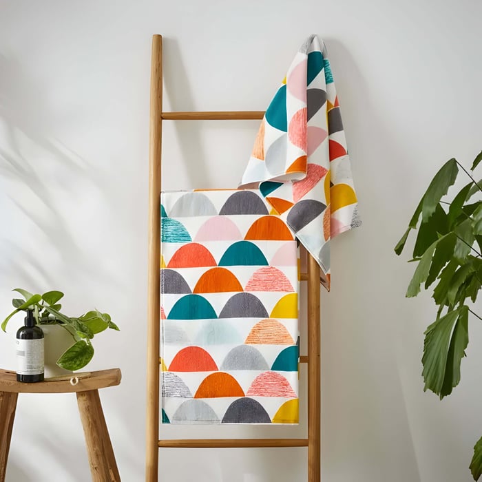 patterned hand towels