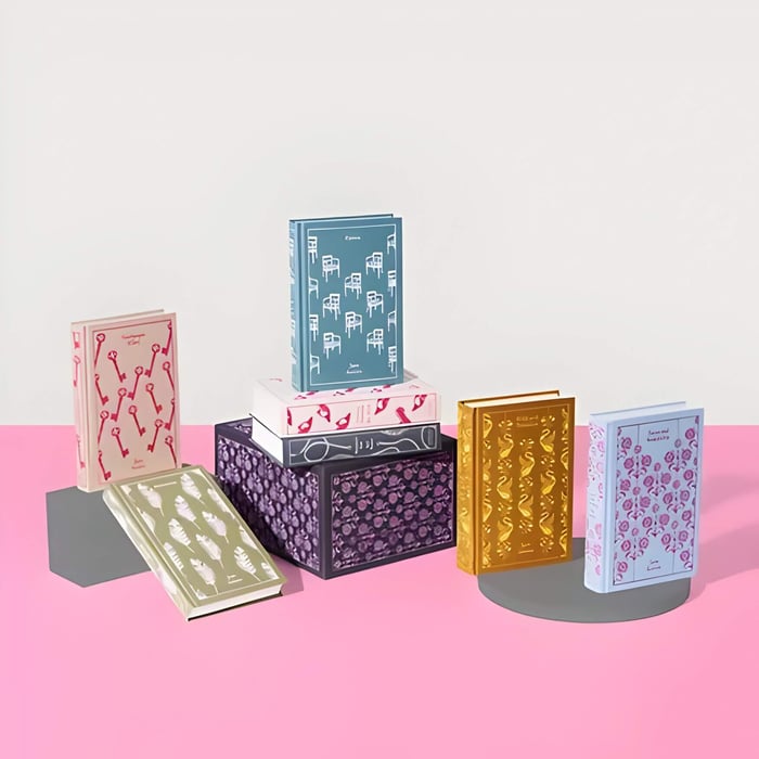 a selection of brightly covered books