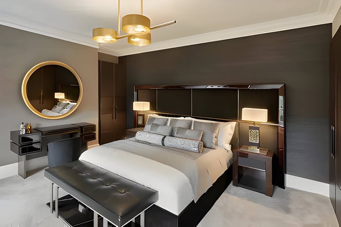 Luxury interior design bedroom by London's Juliette's Interiors