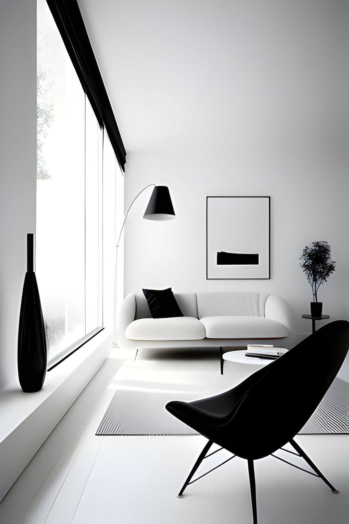 modern monochrome interior design