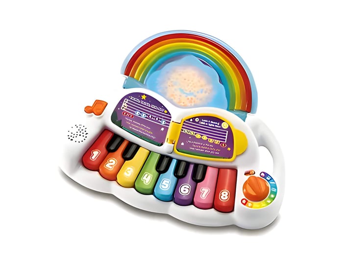 a children's multicoloured piano