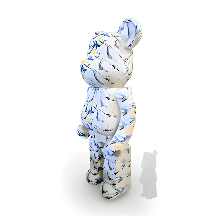 Indigo Infinity Giant Bears sculpture