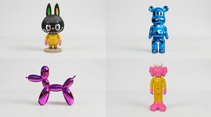 Best Bearbrick-style sculpture alternatives — Iconify, designer bears, Labubu, balloon dogs, and astronauts.