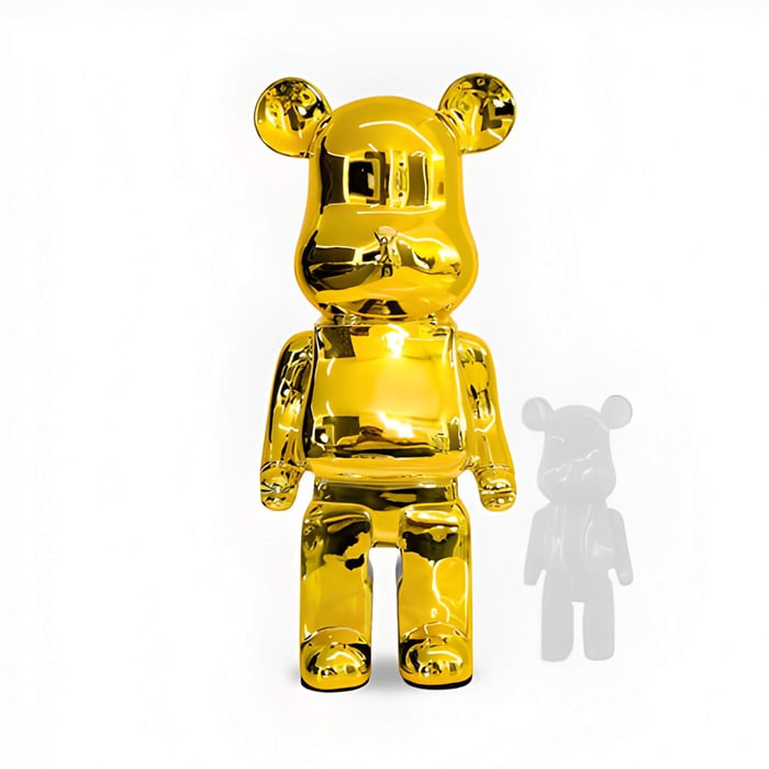 A gold bear sculpture from Giant Bears