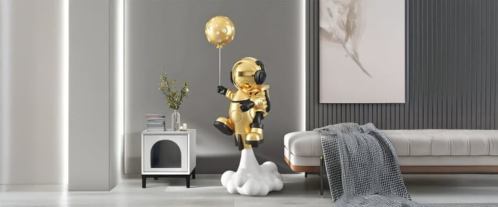 Kids-Room Cosmos: Playful Astronaut Sculptures That Spark STEM Dreams