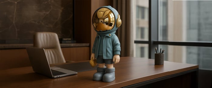 Desk Orbiters: Mini Astronaut Sculptures That Boost Office Creativity