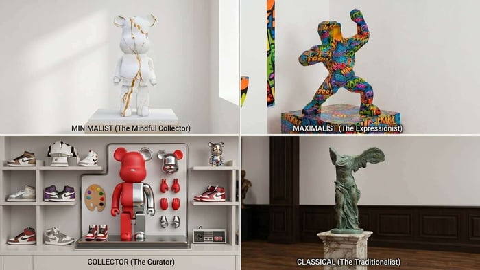 'Gifts for different friend personalities — minimalist, maximalist, collector and classic styles