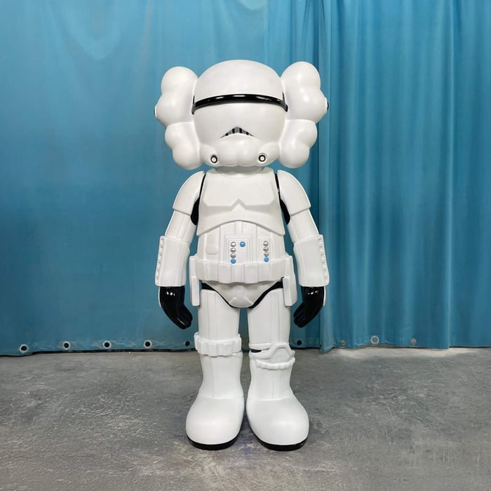 Black & White Iconify Enforcer Sculpture - 135cm