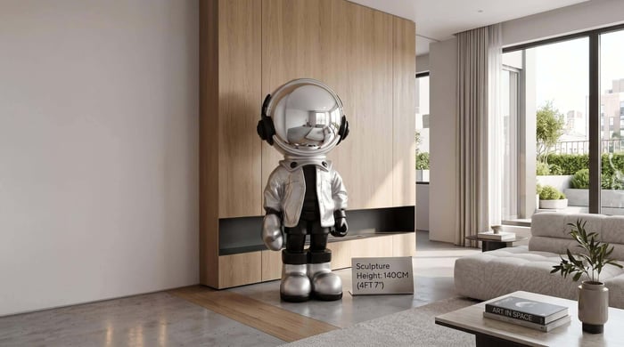 Statement sculpture for contemporary living room — Giant Sculptures designer piece.