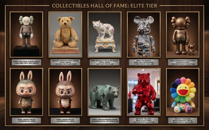 Most expensive bear statues and figurines — KAWS, Bearbrick, Steiff and designer collectibles