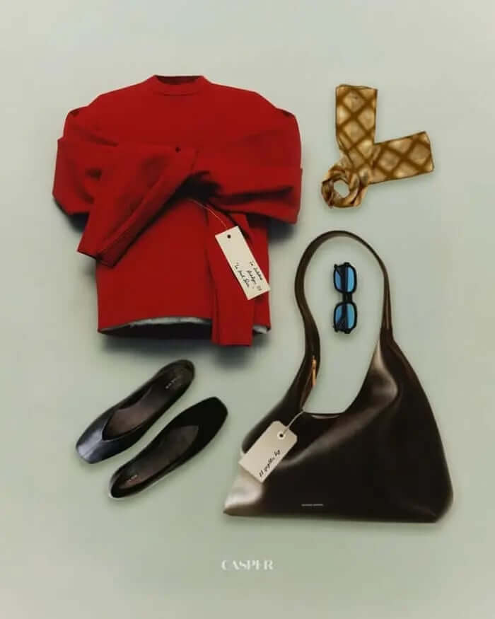 flat lay photo