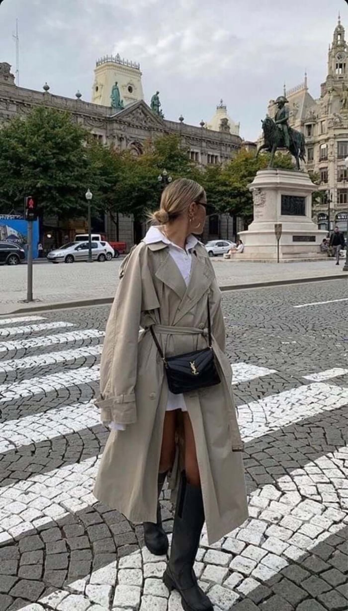 trench coat outfit