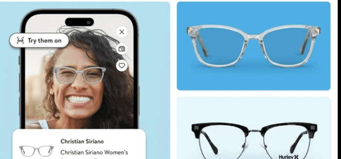 glasses virtual try on retail