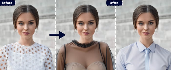 Ai model clothes change