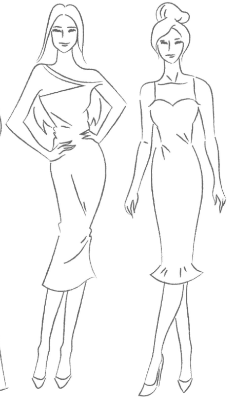 fashion look sketch ai