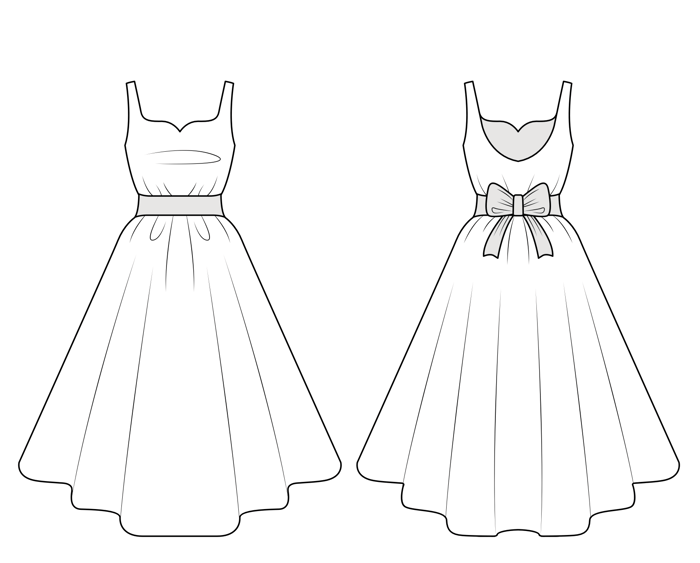 dress sketch