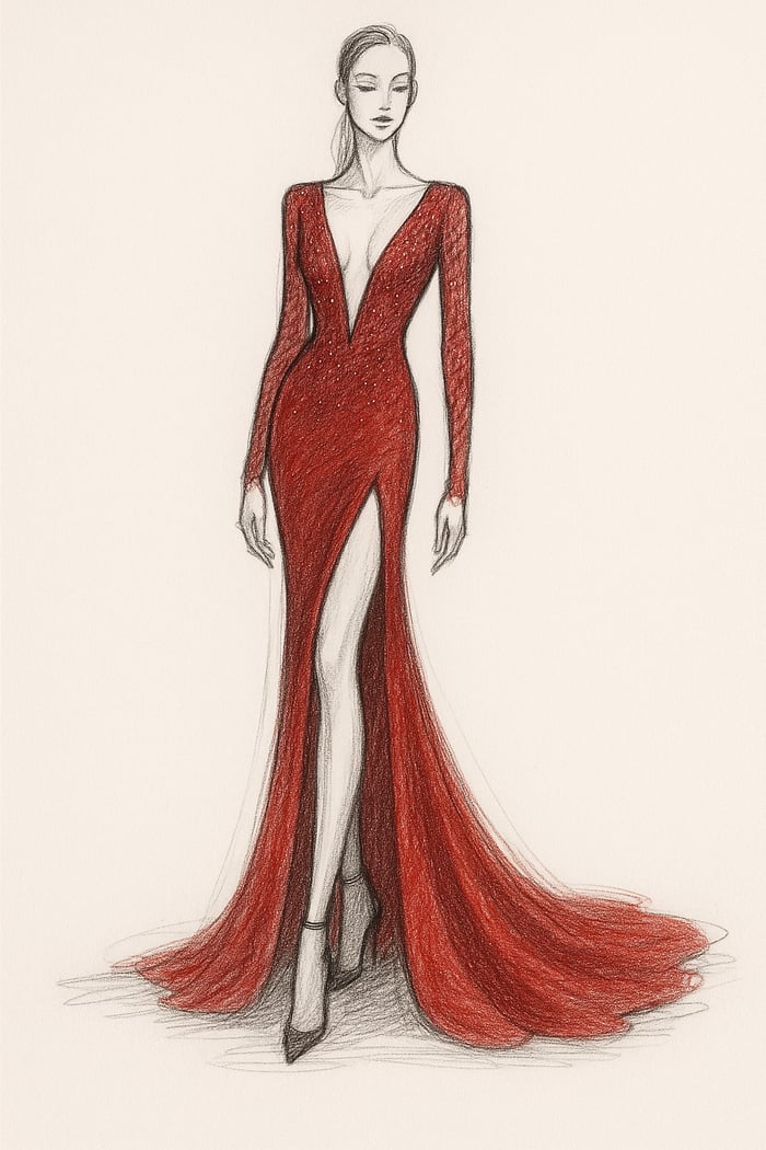 dress sketch