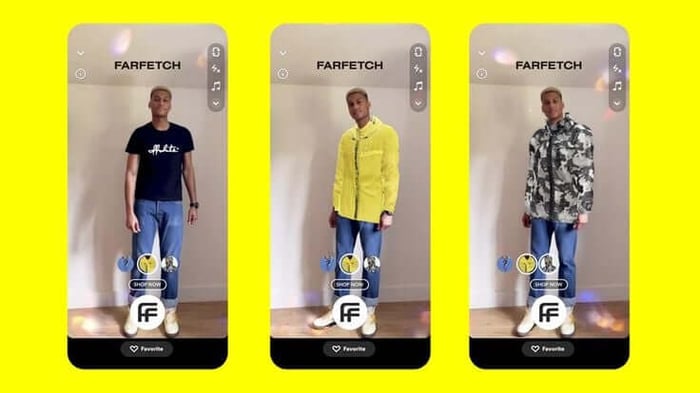 farfetch:  virtual try on