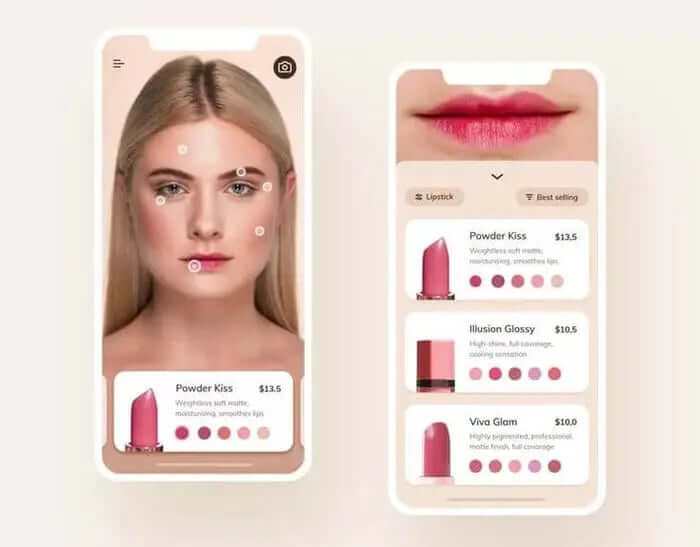 virtual makeup try on