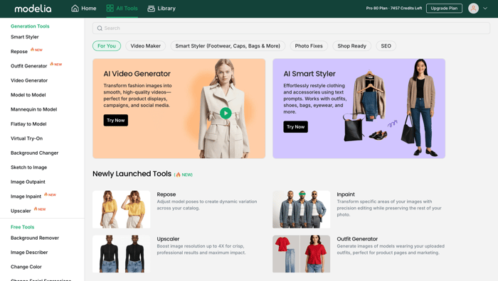 modelia website