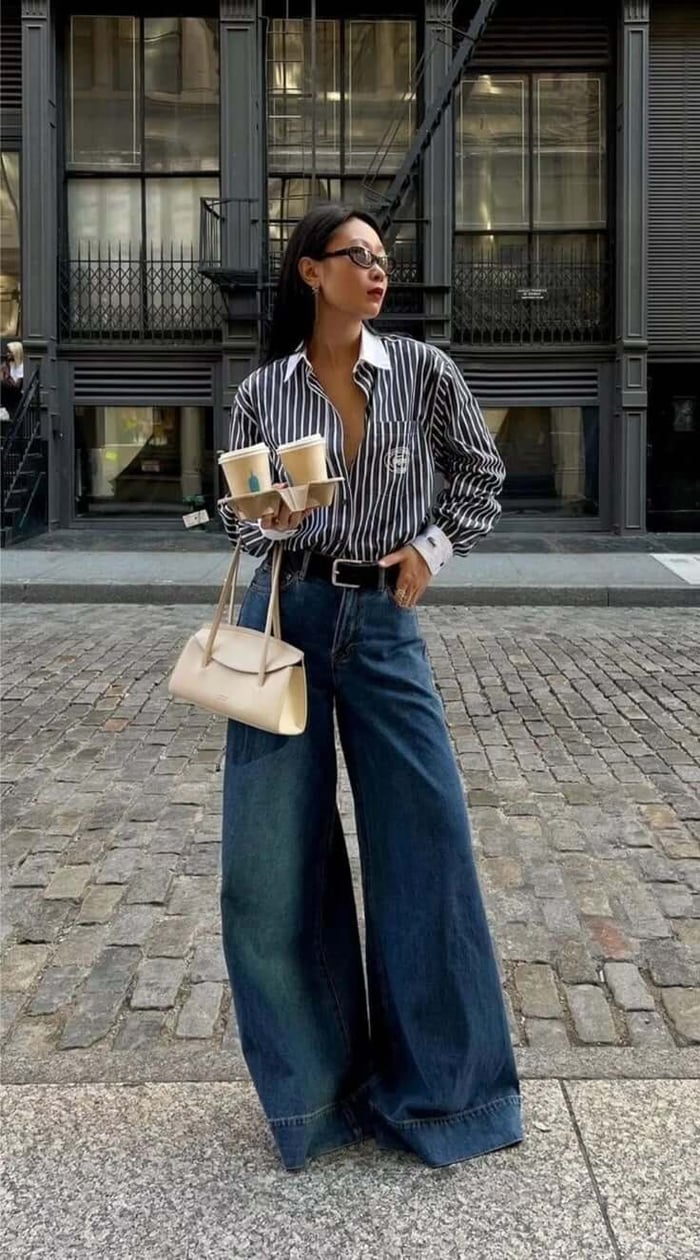 wide leg jeans outfit