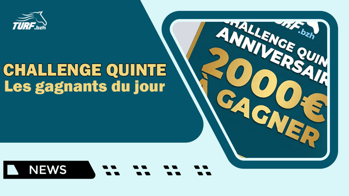 Les Gagnants du Calendrier de l'Avent - Challenge Quinté