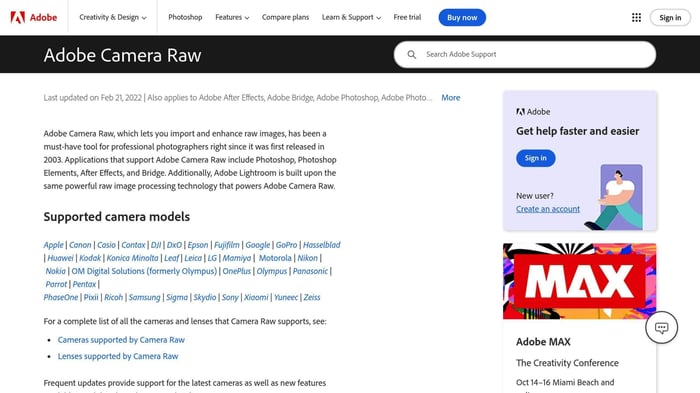 Adobe Camera Raw