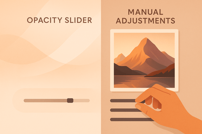 Lightroom Opacity Slider vs Manual Adjustments