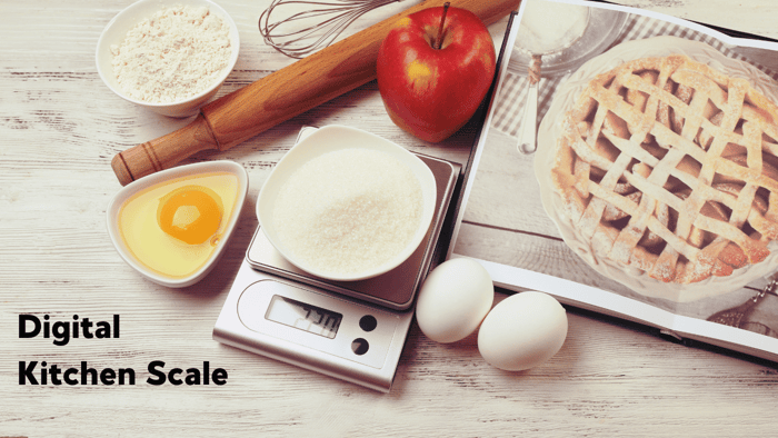 digital kitchen scale for pie baking