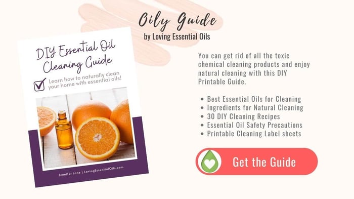 DIY cleaning guide using essential oils by Loving Essential Oils