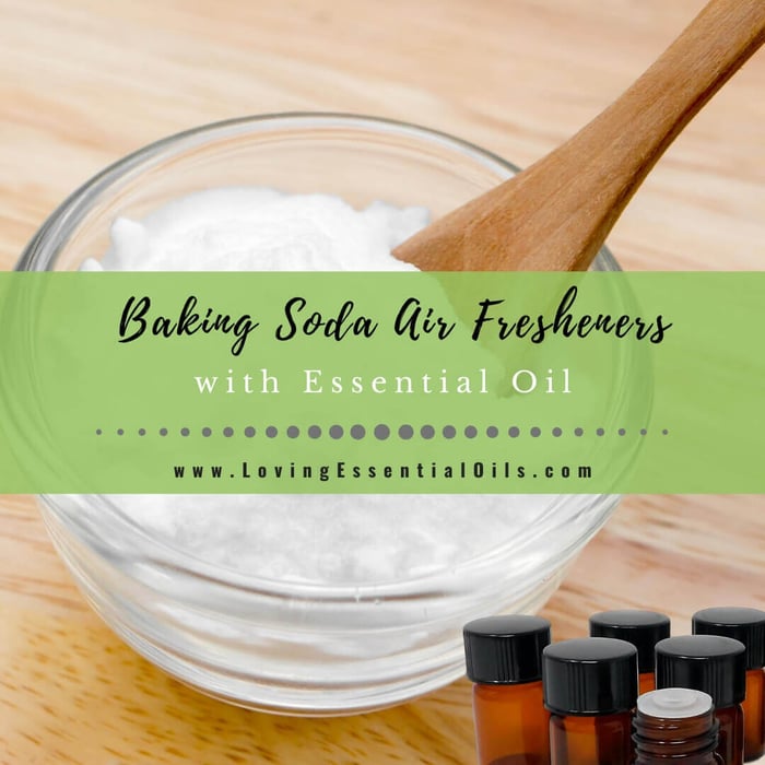 Homemade Baking Soda Air Freshener With Lemon Essential Oil
