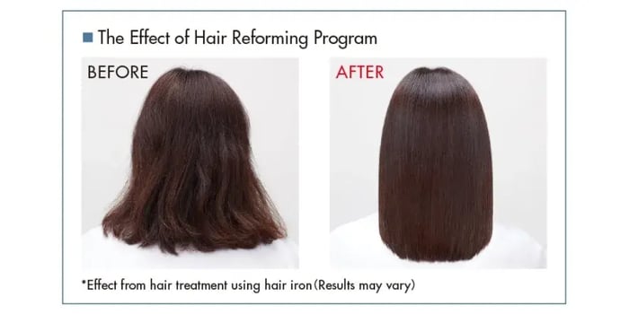 Shiseido Professional Sublimic Japanese Hair Salon treatment works by reshaping each hair strand, making it shinier and easier to manage. 