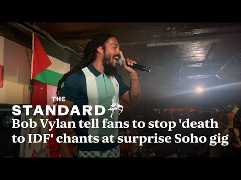Bob Vylan tell fans to stop 'death to IDF' chants at surprise London gig after Glastonbury backlash