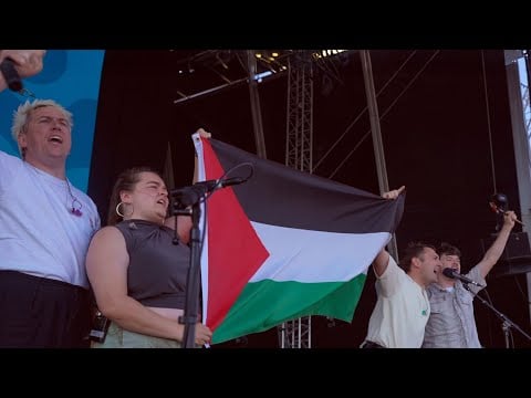 The Mary Wallopers set cut for Palestinian solidarity at Victorious Festival