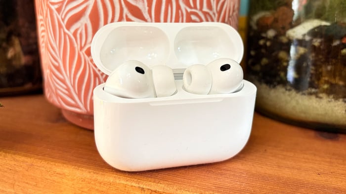 Apple AirPods Pro 3 earbuds in sleek white design