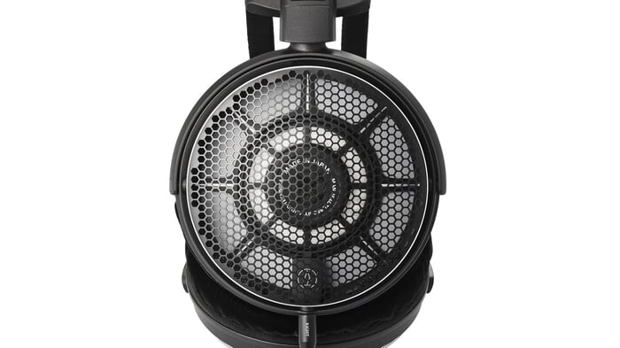Audio-Technica ATH-ADX7000 headphones close-up showing grille and design