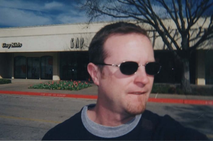 Michael Bise in front of the Gap in 2000. (Courtesy of Michael Bise)