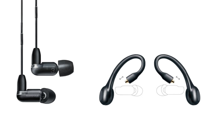 Comfortable fit inspired by classic in-ear monitors