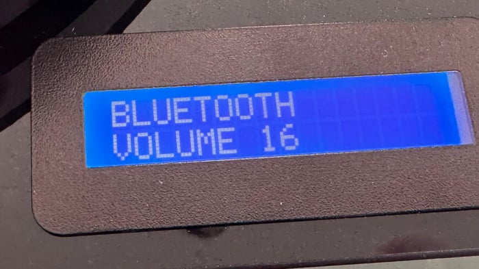 The display sits in the lower right corner on the top panel—visible only if you’re close to the player.