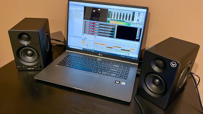 Vigilant Audio SwitchOne compact desktop setup