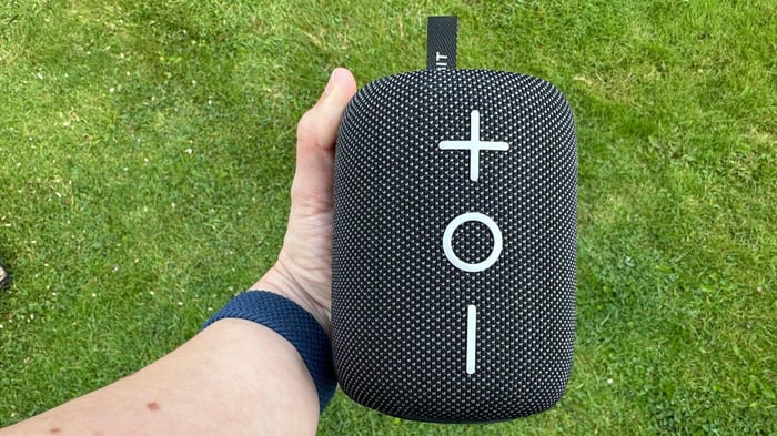 Easy to hold and carry, the Stormbox Mini Plus fits snugly in the palm.