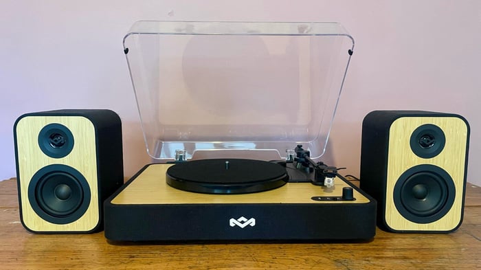 House of Marley Revolution on wooden surface