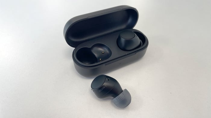 Sony WF-C510 earbuds close-up