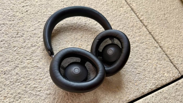 The ear cups allow ambient sound to blend with your music.