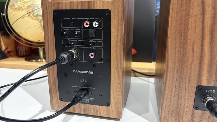 Rear view showing connectivity and switch controls.
