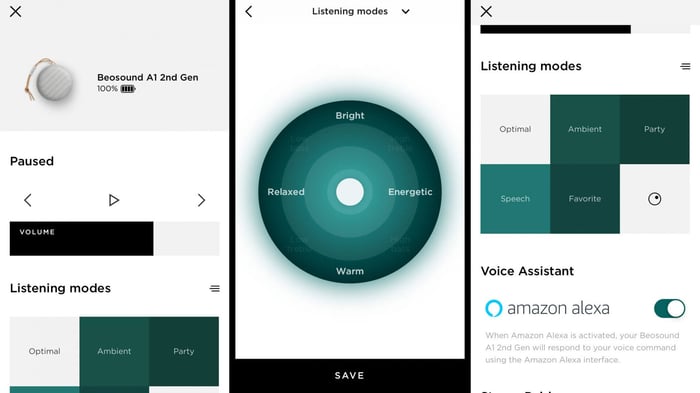 Alexa voice support on Bang & Olufsen Beosound A1 2nd Gen
